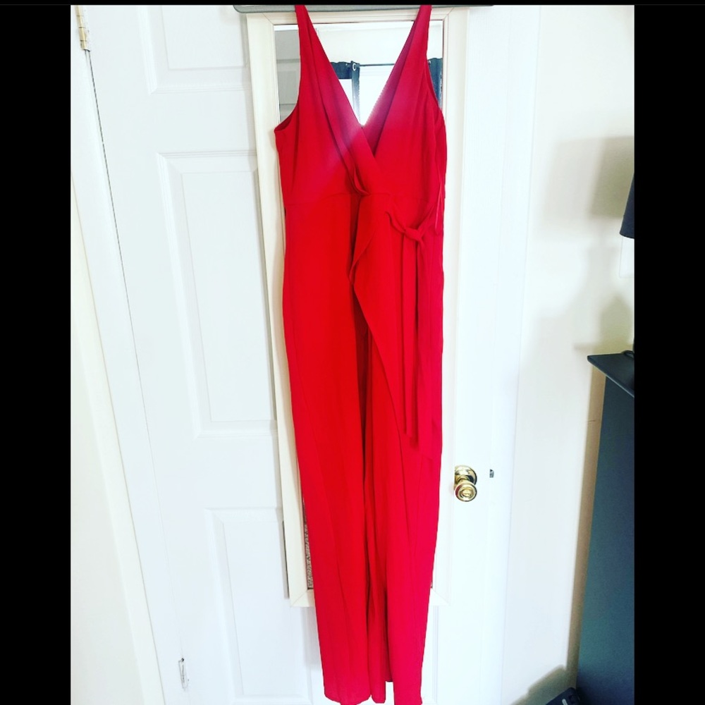 Red jumpsuit